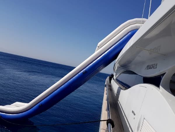 Superyacht Toys Greece, yacht slide, deck slip