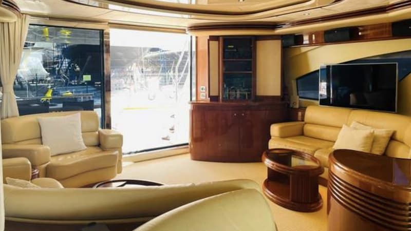 luxury yacht salon, Mykonos yacht charter, yacht salon