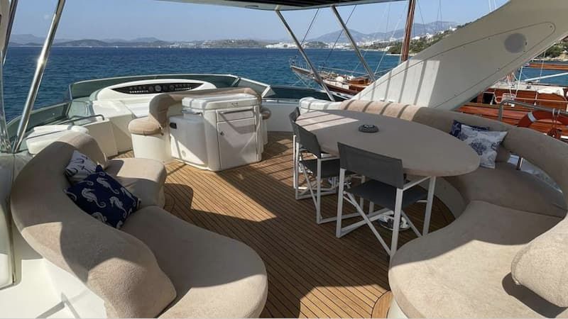 yacht deck, yacht charter Cyclades, Mykonos yacht charter